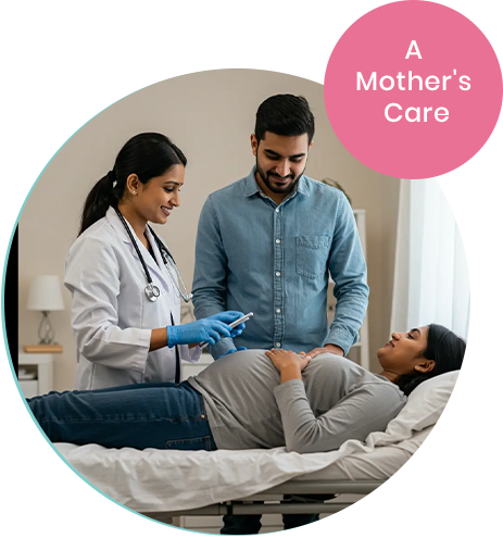 image 01 copy Pregnant woman receiving prenatal care with her partner by her side and a healthcare professional
